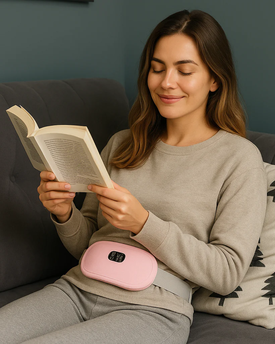 CINTURÓN TÉRMICO MENSTRUAL RECARGABLE CON MASAJE