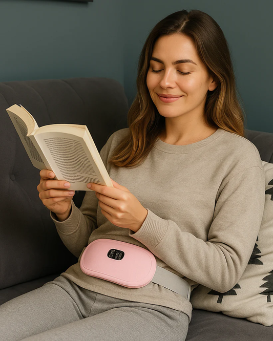 CINTURÓN TÉRMICO MENSTRUAL RECARGABLE CON MASAJE